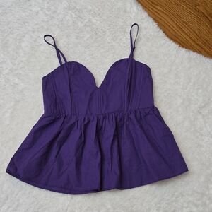 Newbury Kustom Purple Top, Womens Small, New With Tags